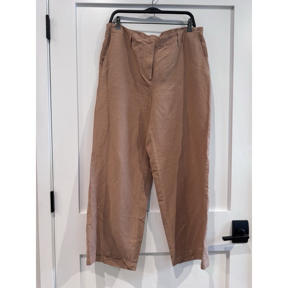 J. Jill Pants Women's XXL Wide-Leg  Linen Blend  Bali Cream Coastal Summer Boho
